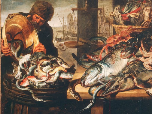 Frans_Snyders_-_Vismarkt_te_Antwerpen_-_Snijders^Rockox_House_(BALaT_43930)
