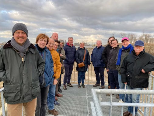 Groep bezoekers Lantis Oosterweel Tunnelbouw